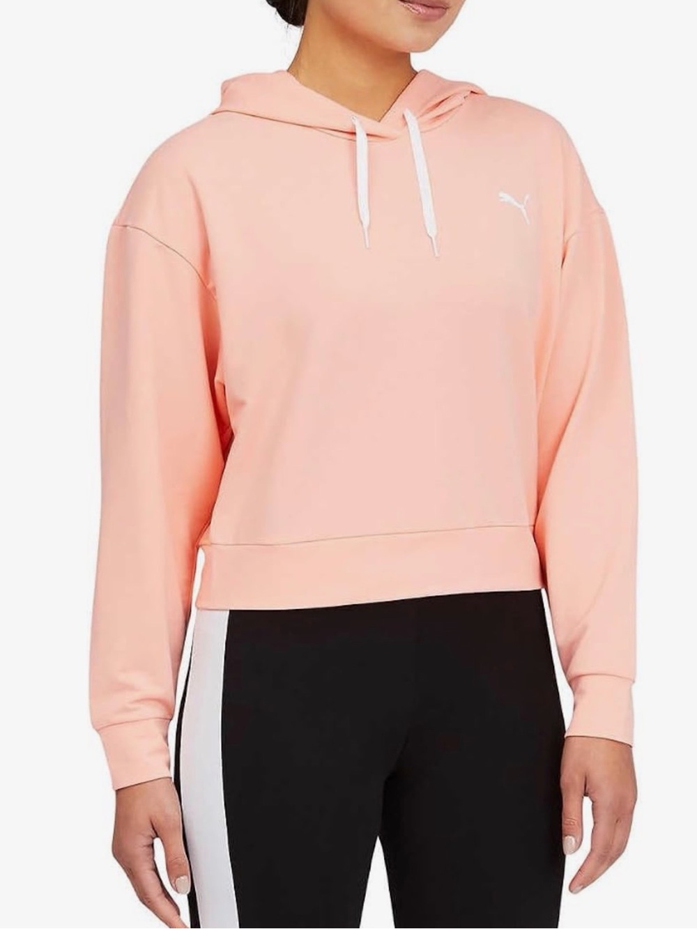PUMA Amplified Cropped Hoodie Sz S